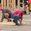 Nearly 100 volunteers join Fishers Panel Build for Habitat for Humanity home | Inspiring Indiana